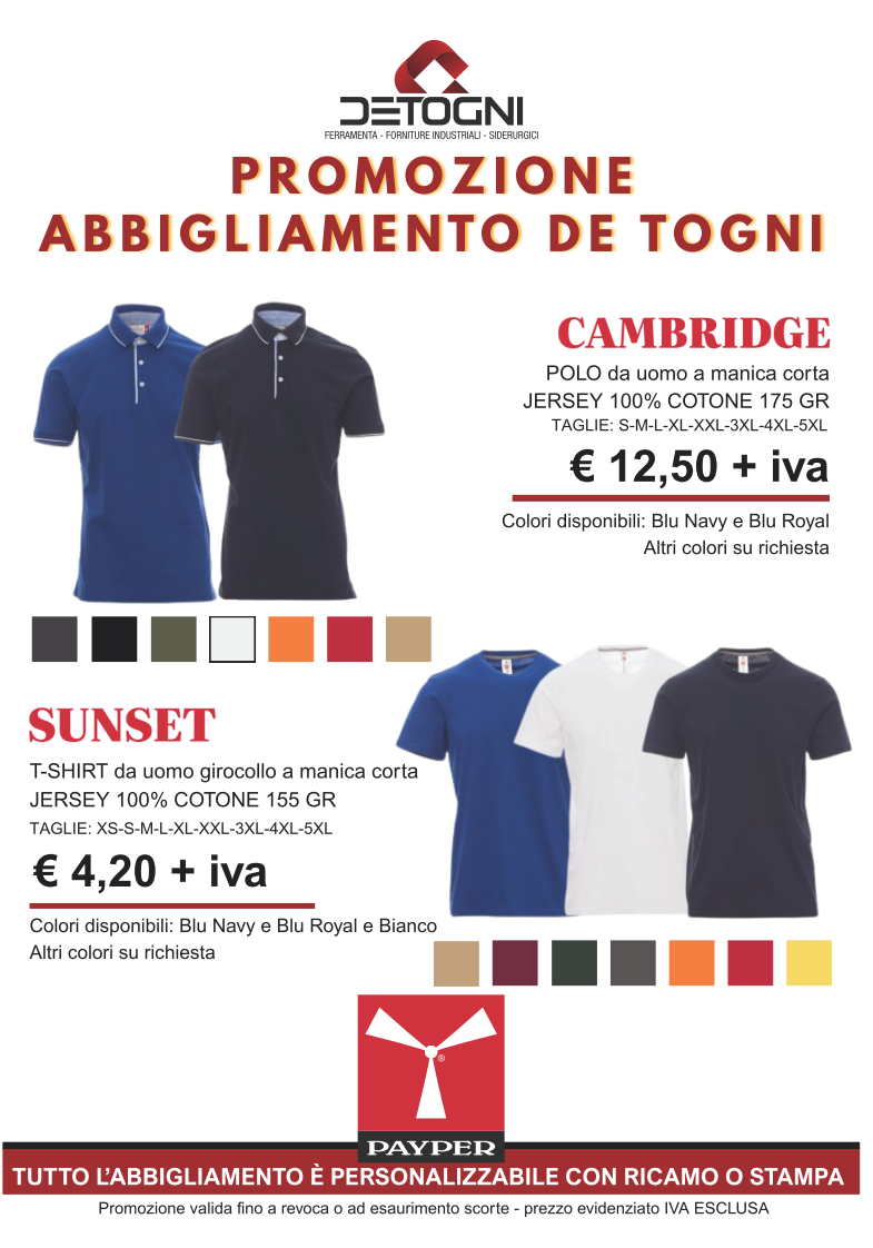 Promo Abbigliamento 2026 1